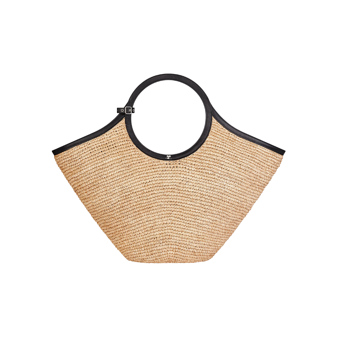 225GSA174RA00010079 Courreges Maxi Holy Raffia Bag Natural Beige