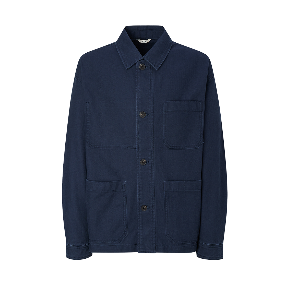 HZJU5F806N2 HIS HAZZYS Harringbone Chore Jacket Cream