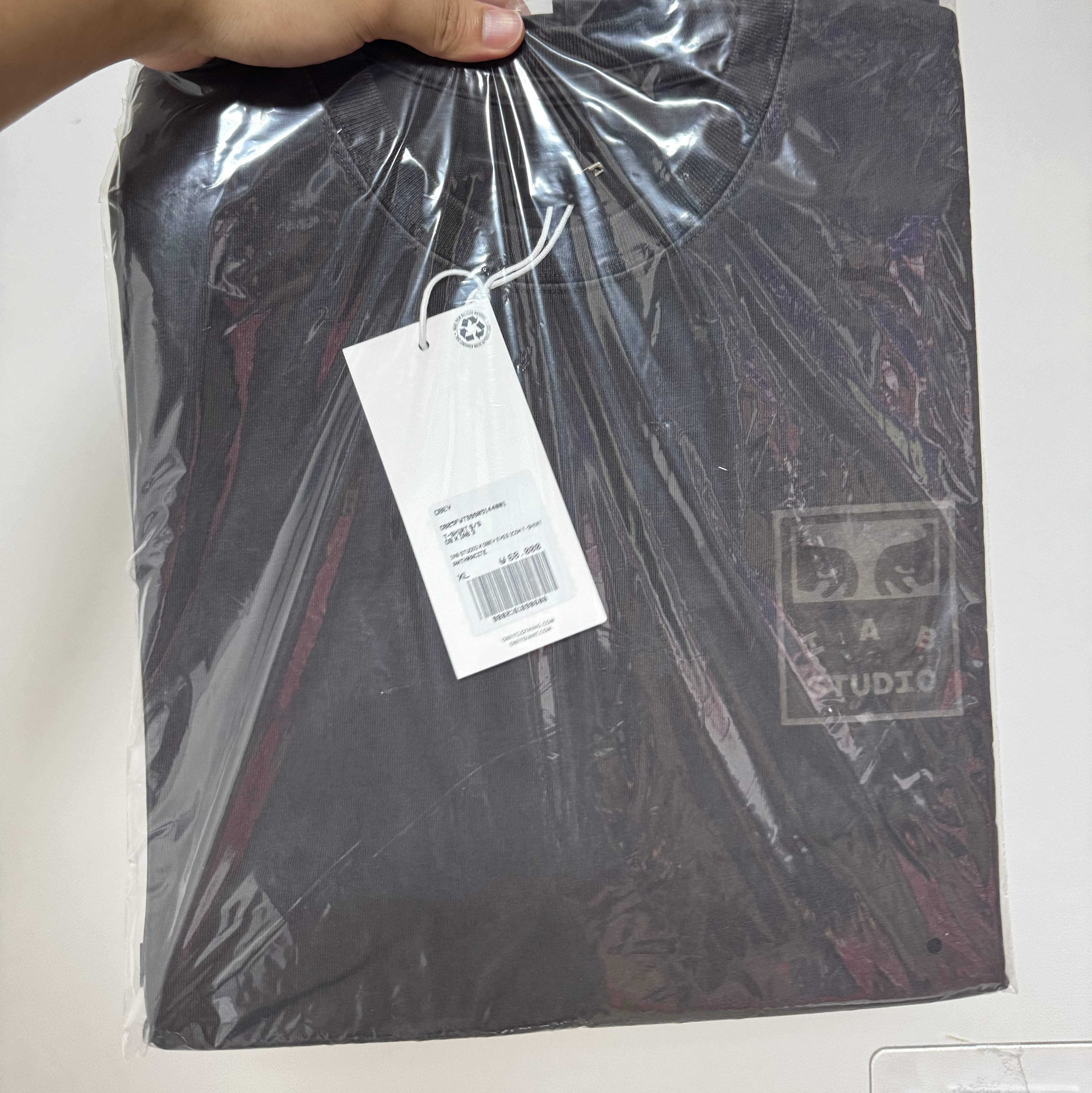 IAB Studio x Obey T-Shirt Eyes Icon Anthracite 착용 스타일