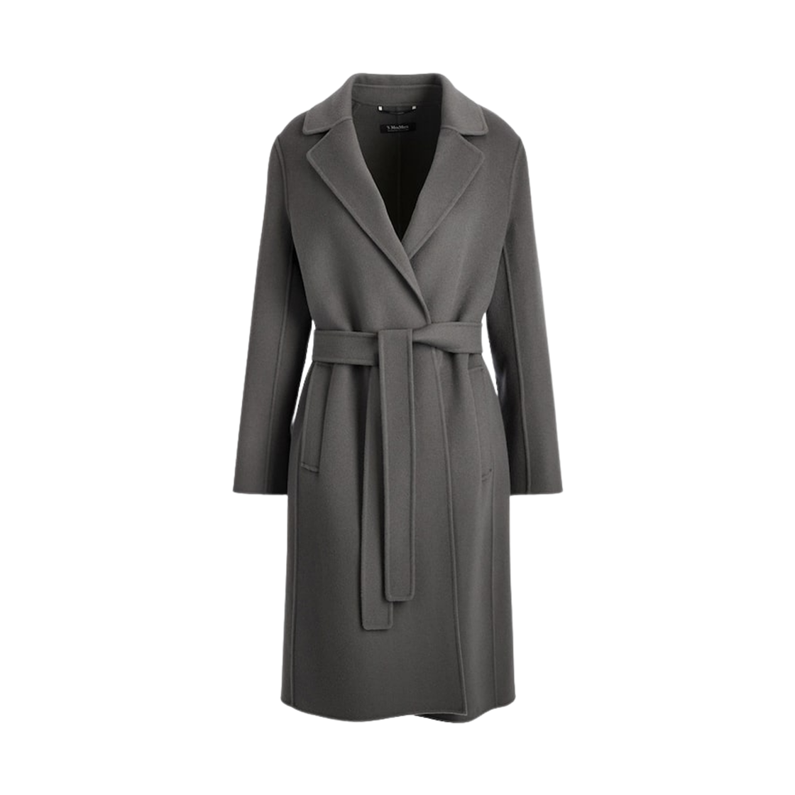 (W) S 막스마라 파우리네 버진 울 코트 다크 그레이((W) S Max Mara Pauline Virgin Wool Coat Dark Grey) - 1