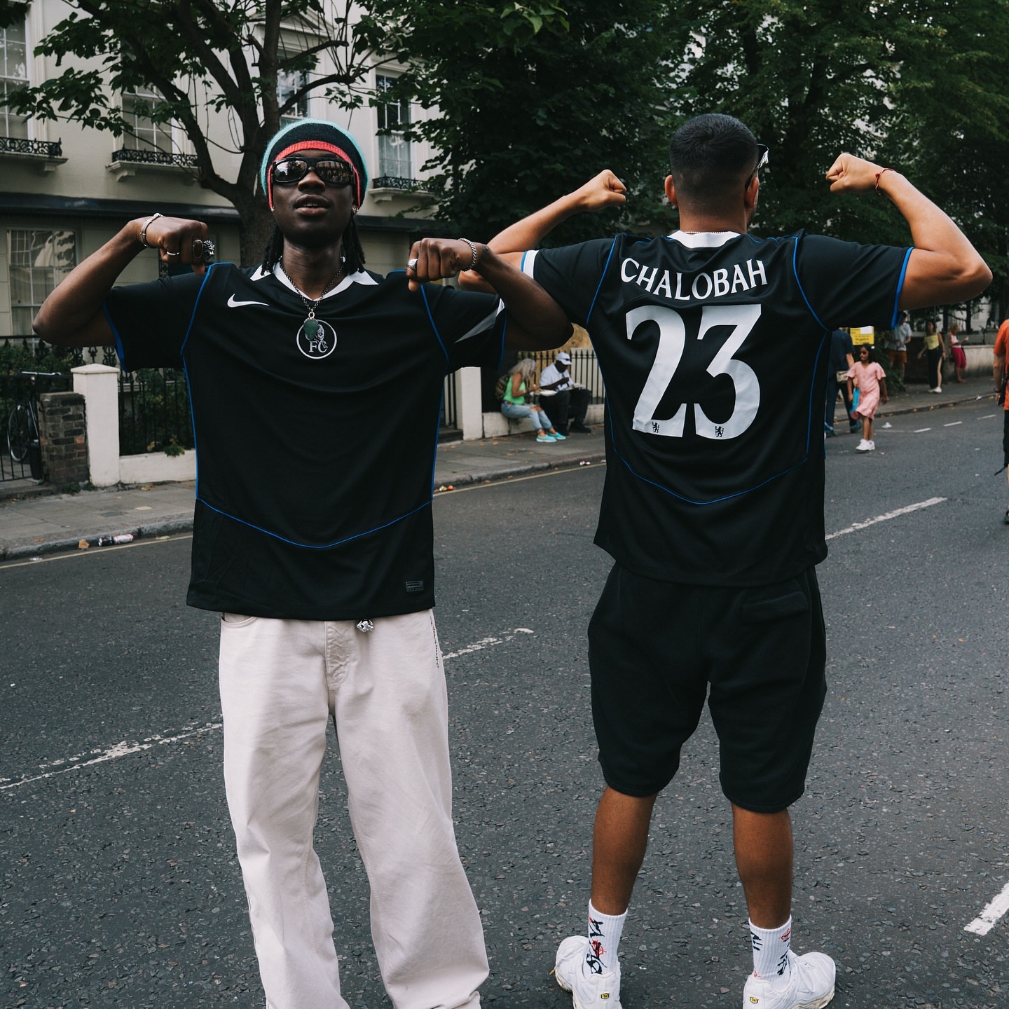 Nike Chelsea FC 2025/26 Stadium 3rd Dri-Fit Total 90 Replica Jersey Black Field Silver Game Royal (Non Marking Ver.) 착용 스타일 - 3