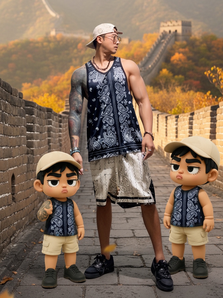 Supreme Bandana Camp Cap Tan - 21SS, Jordan x Travis Scott Shorts Light Iron Ore - US/EU 착용 스타일