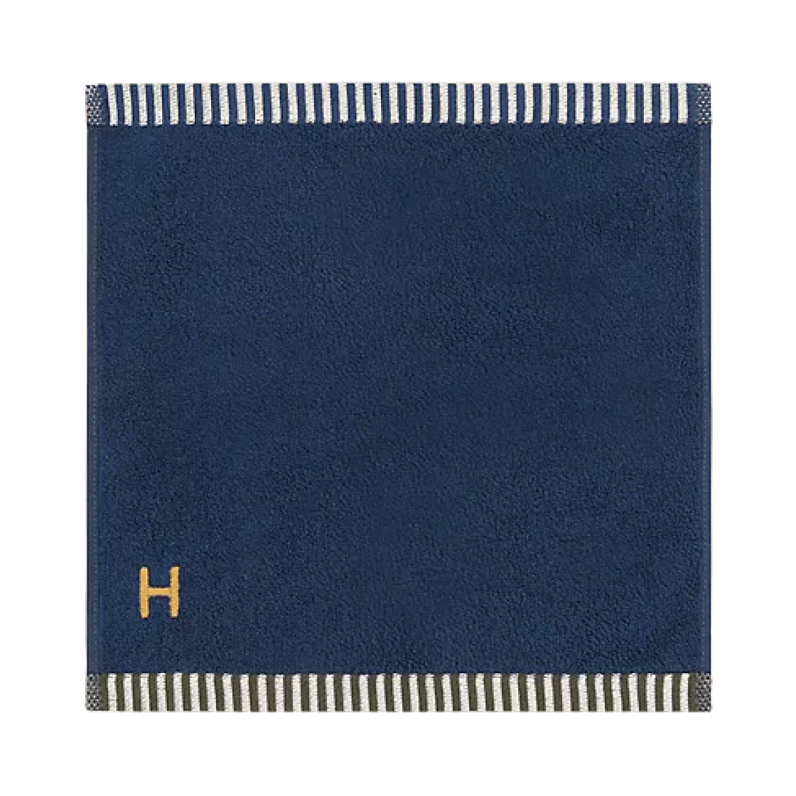 H103847M01 Hermes Vice Versa Washcloth Marine Tan