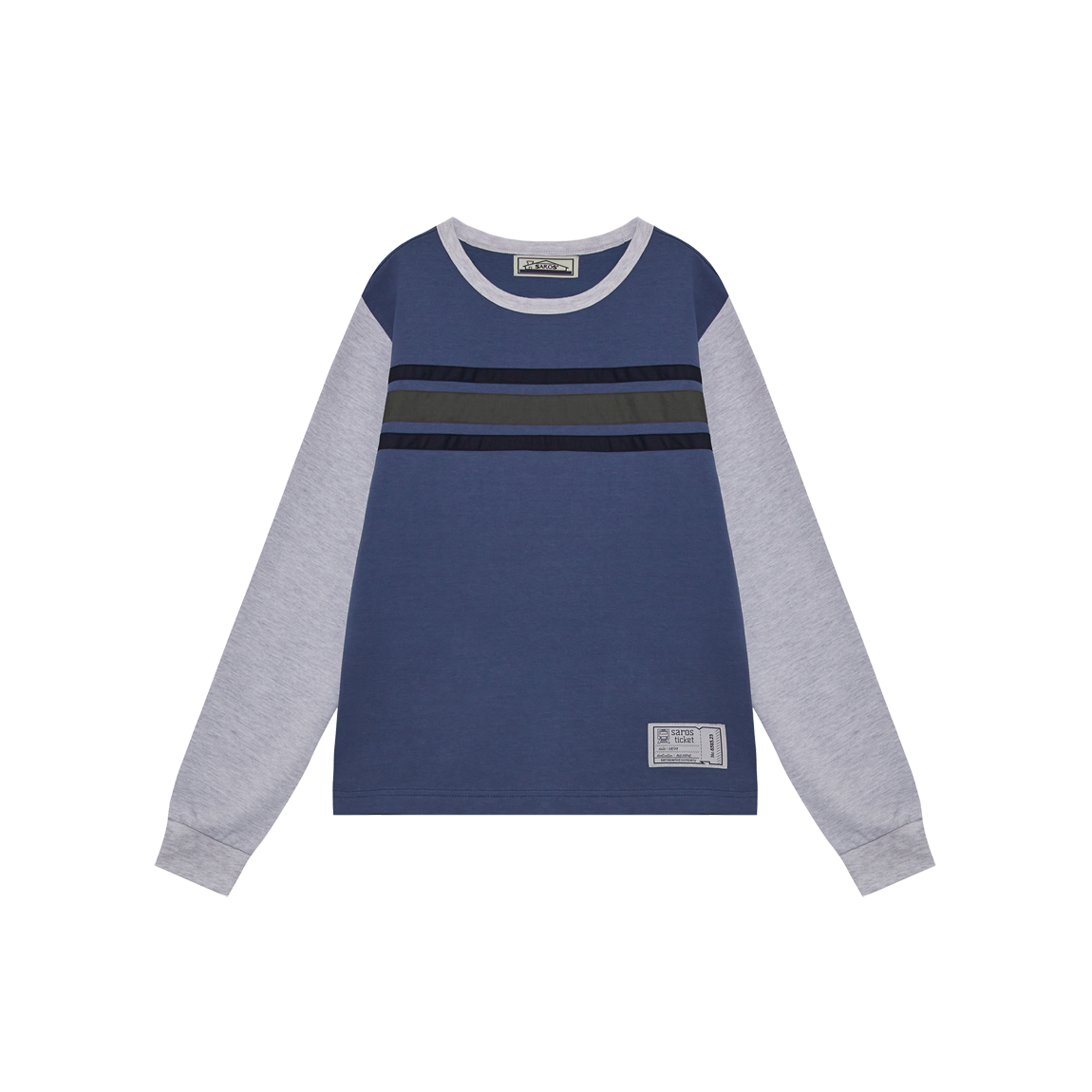 사로스 코튼 슬리브 빈티지 블루 2(Saros Cotton Sleeved Vintage Blue 1)