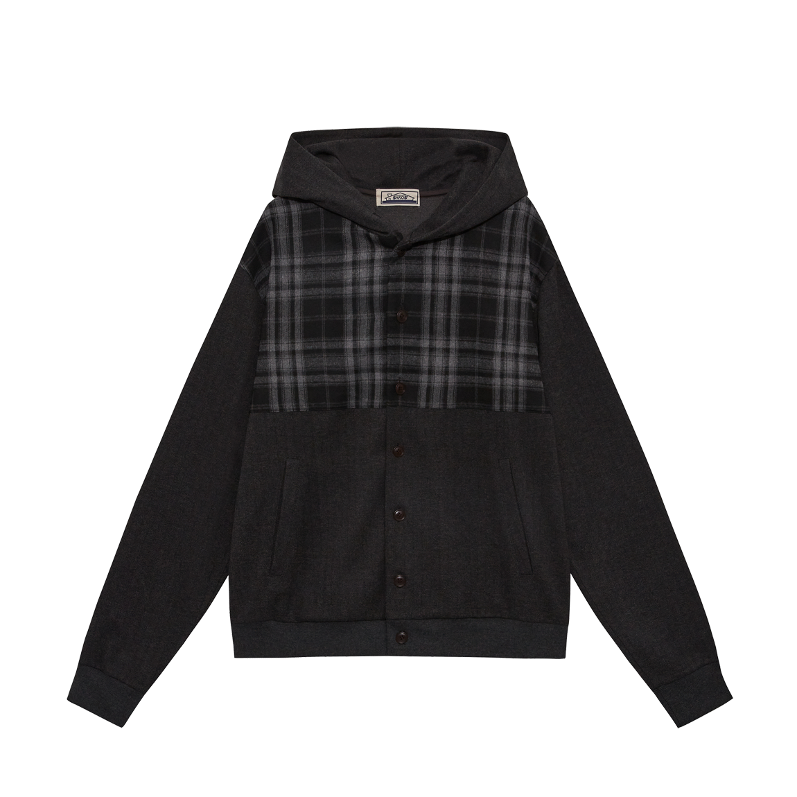 P00000EI Saros Check Jacket Charcoal 2