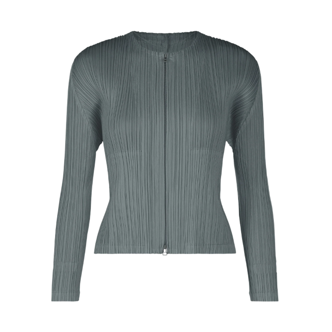 (W) 플리츠 플리즈 이세이 미야케 MC 메이 가디건 다크 블루 그레이((W) Pleats Please Issey Miyake MC May Cardigan Dark Blue Gray) - 1