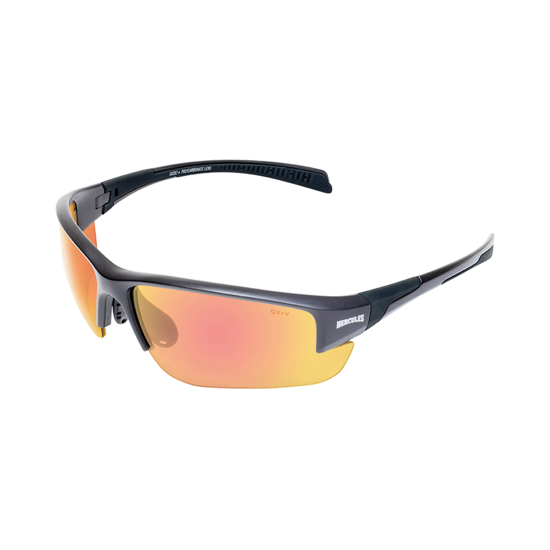- Global Vision 24 Hercules 7 GT A/F Matte Metallic Charcoal/Clear to Smoke With Red Coating Photochromic Lenses