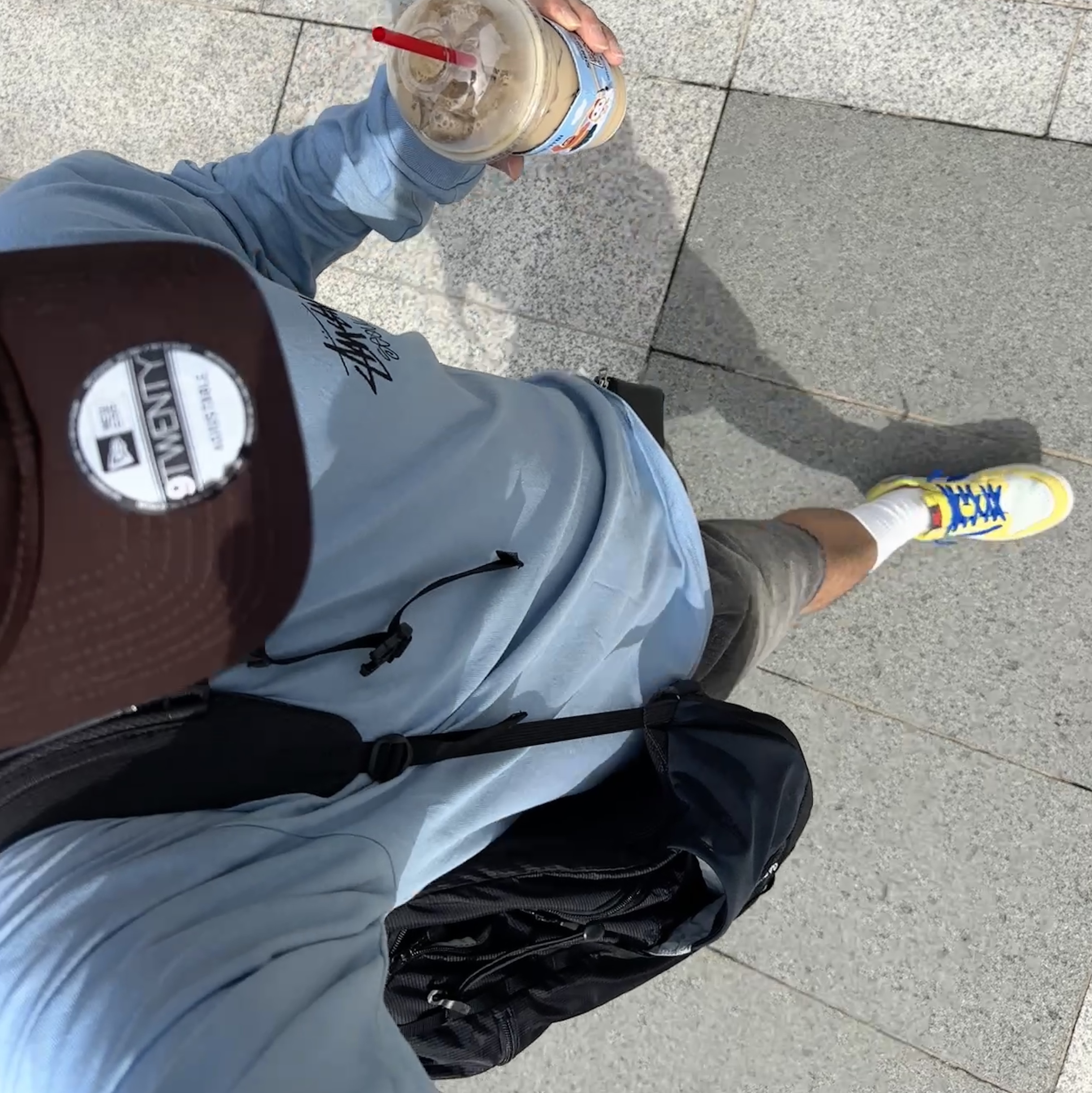 Stussy New Era 9Forty Strapback Brown, (W) Jordan 1 x Travis Scott Retro Low OG SP Canary 착용 스타일