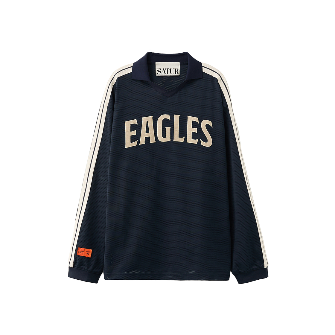 세터 X 한화 이글스 로잔 오버사이즈 메쉬 져지 네이비(Satur x Hanwha Eagles Lausanne Over Size Mesh Jersey Navy)