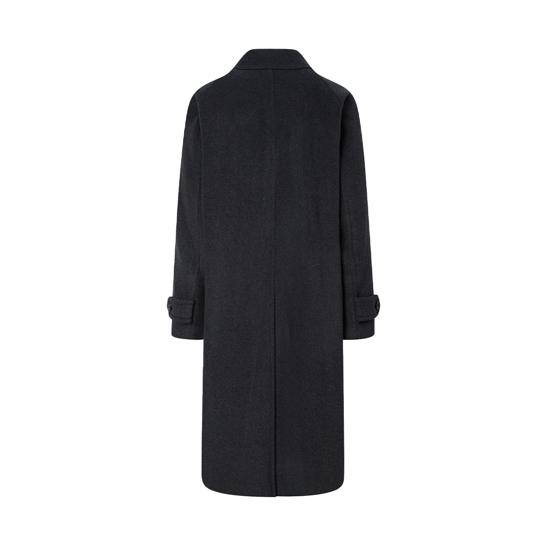 히스헤지스 헤비 발마칸 코트_차콜(HIS HAZZYS Heavy Balmacan Coat_Black) - 2