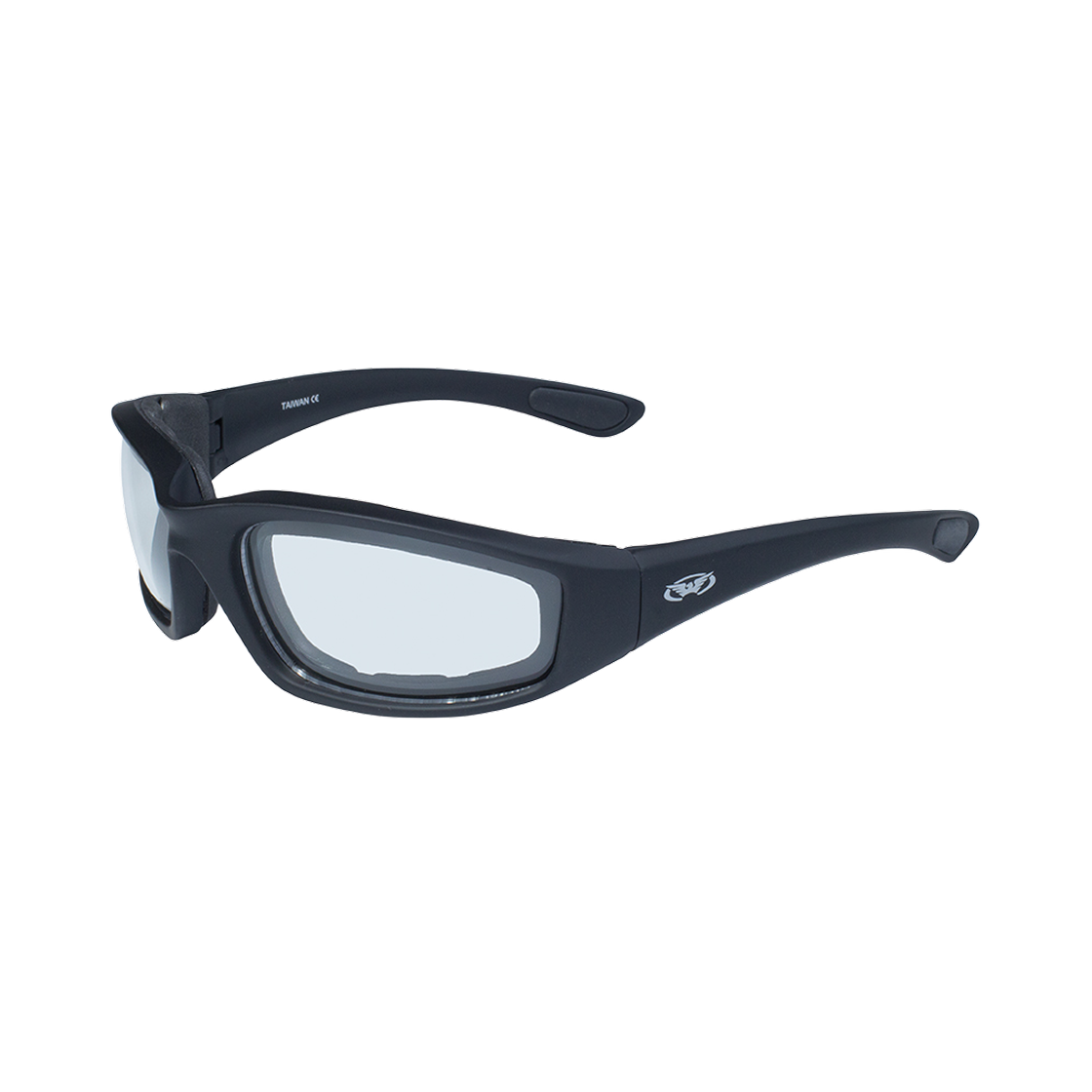 - Global Vision 24 Kickback A/F Matte Black Clear to Smoke Photochromic Lenses