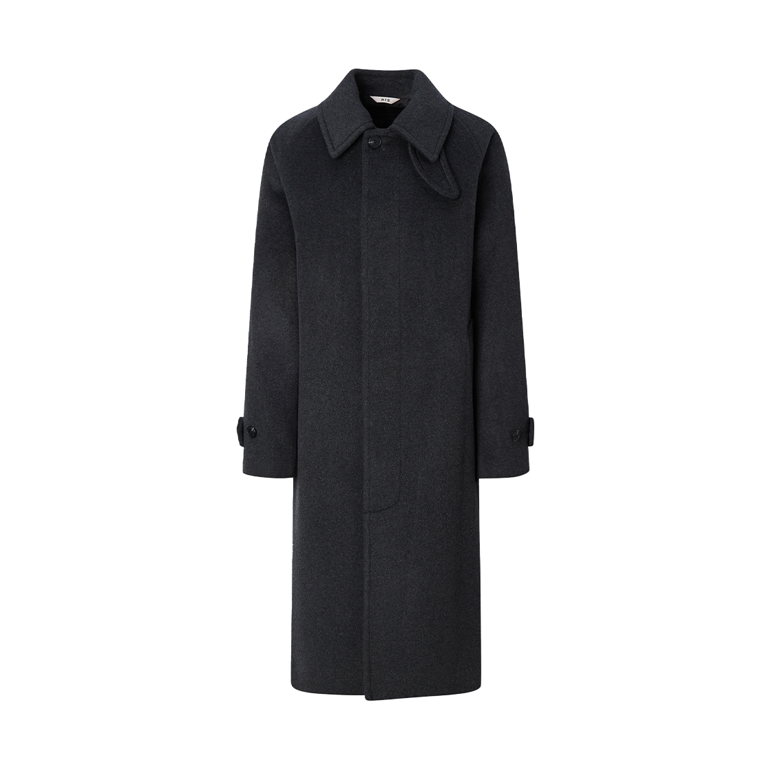 HZCO5F802CG His Hazzys Heavy Balmacan Coat_Black
