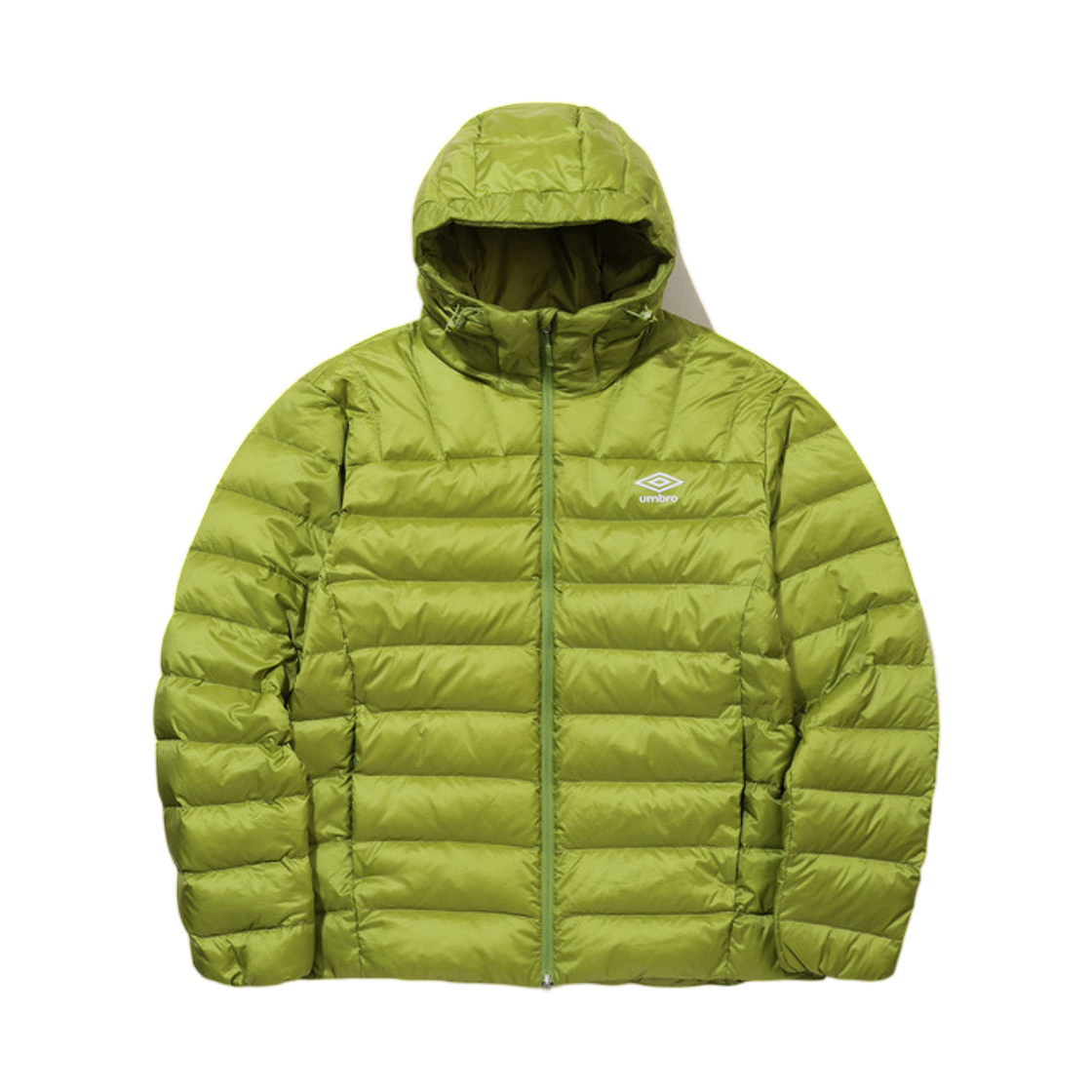 UQ321CDJ95-OGN0 Umbro Featherflex Light Weight Hooded Down Jacket Old Green