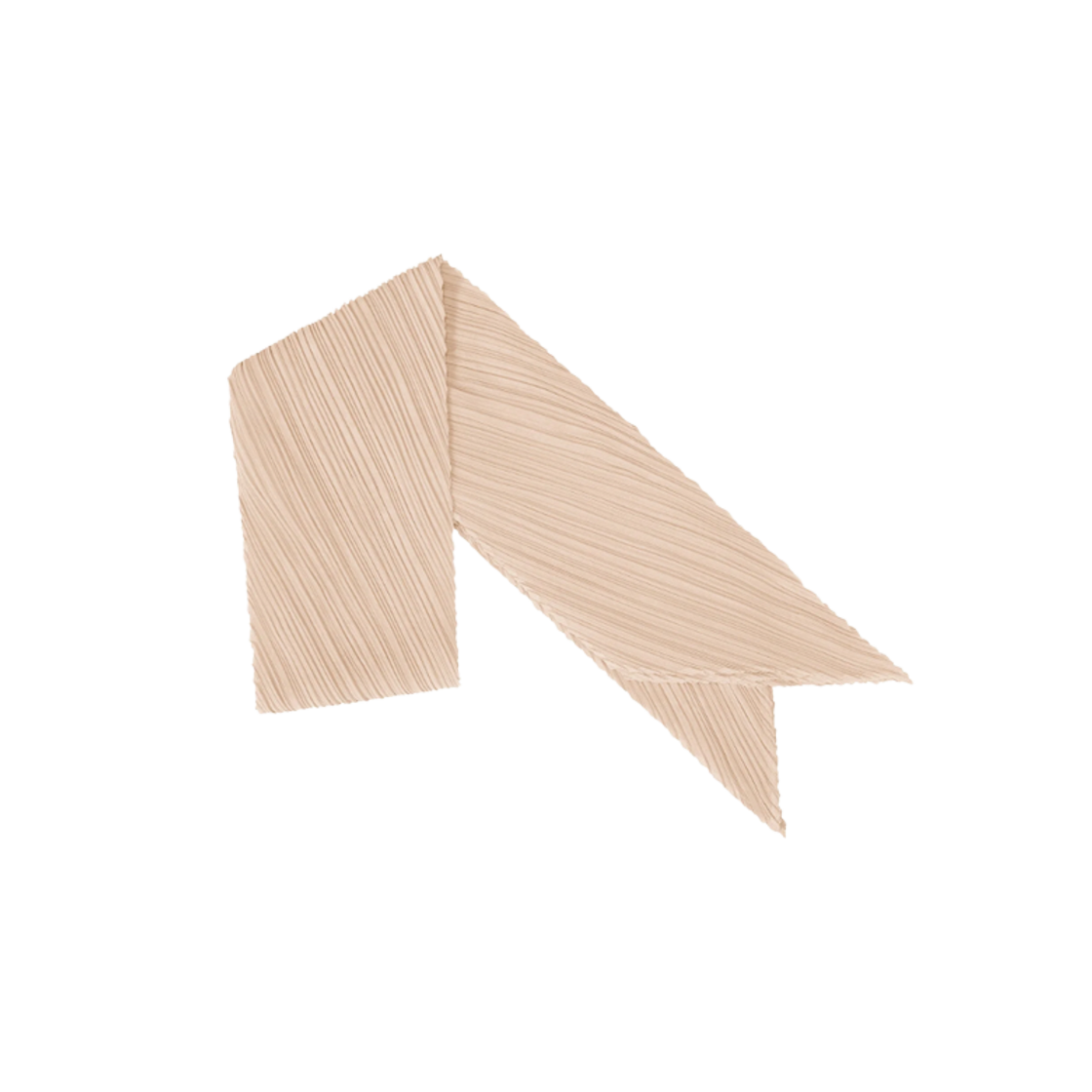 PP59-AD111-40 (W) Pleats Please Issey Miyake MC July Scarf Light Beige