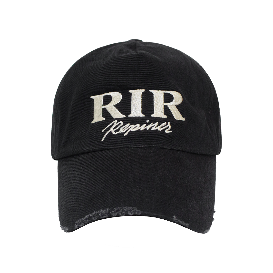 리파이너 RIR 디스트로이드 5패널 캡 블랙(REPINER RIR Destroyed 5 Panel Cap Black)