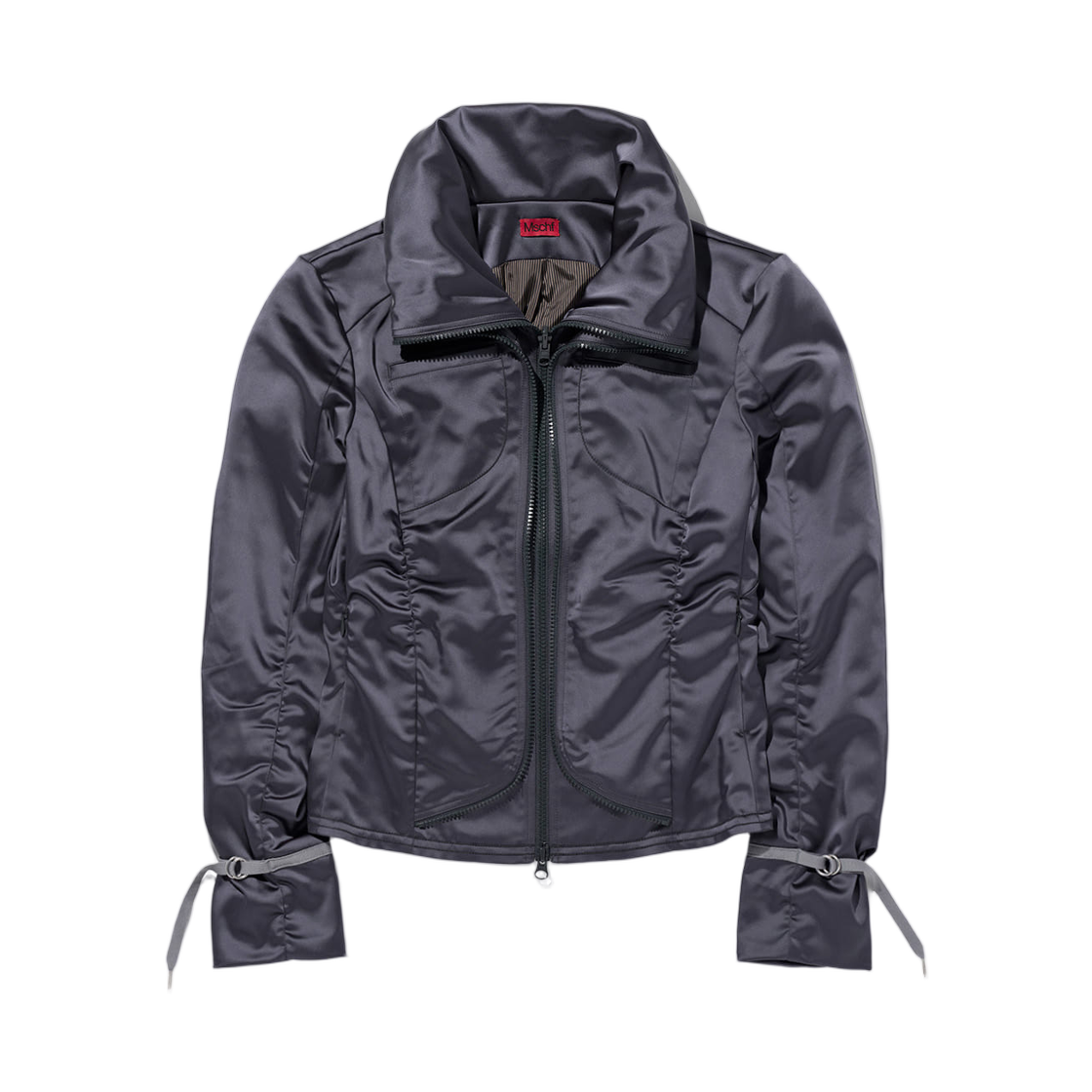 - (W) Mischief Moto Zip Jacket Charcoal