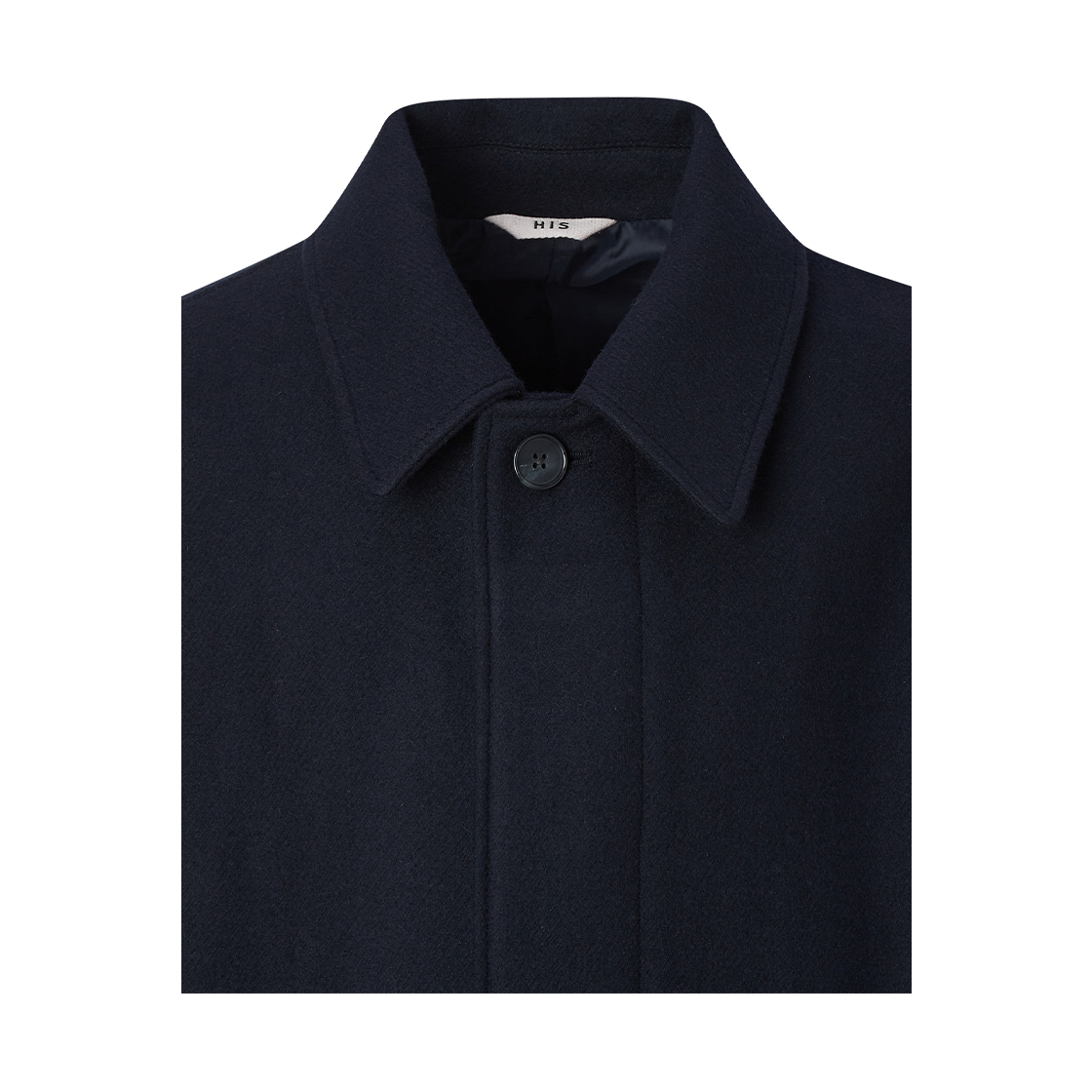 히스헤지스 울 캐시미어 혼방 발마칸 코트 네이비(HIS HAZZYS Light Wool Cashmere Balmacaan Coat Gray) - 4