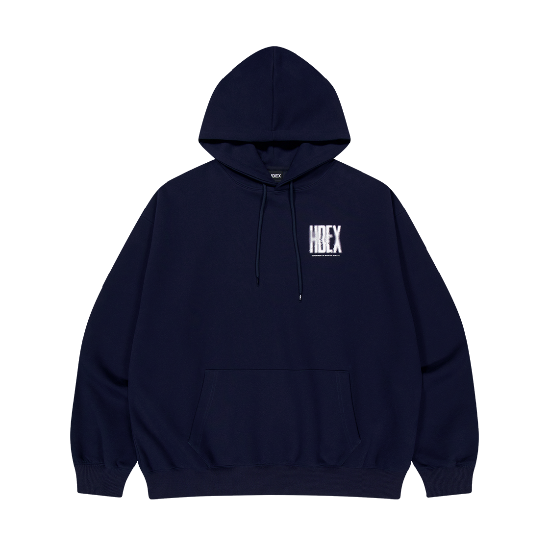 에이치덱스 크랙 프린티드 후디 네이비(HDEX Crack Printed Hoodie Navy)