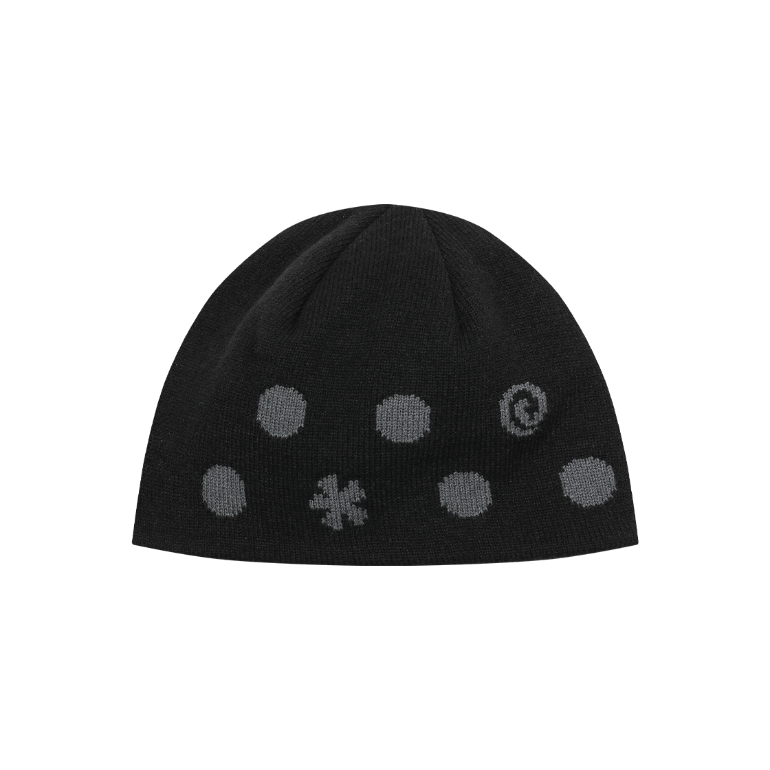 BH25FW-WBLK7F BAUF B Dot Beanie Black