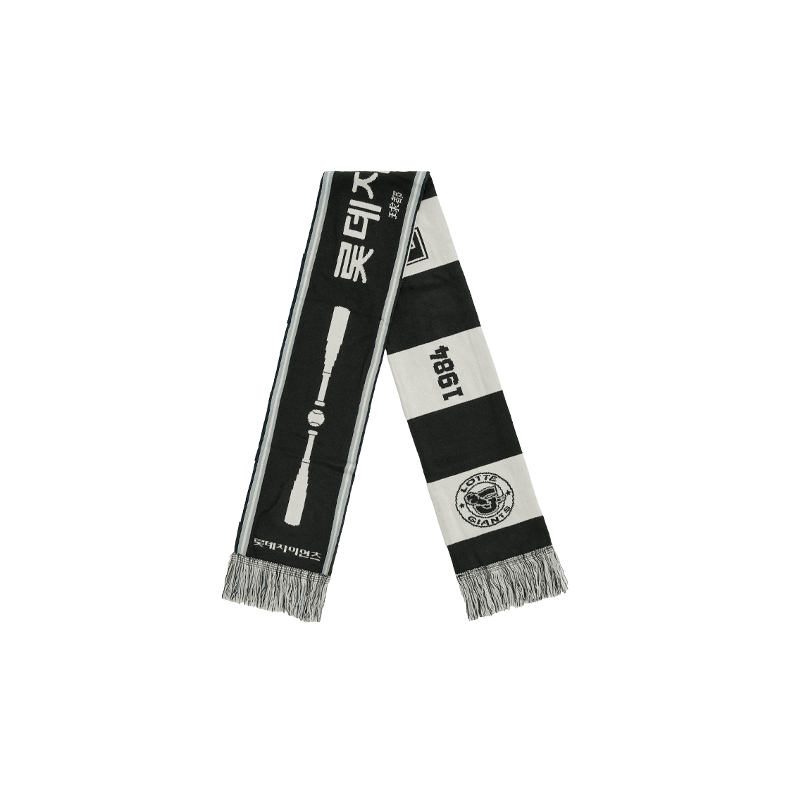 폴리테루 X 롯데자이언츠 클래식 머플러 블랙(Polyteru X LOTTE GIANTS Classic Muffler Black)