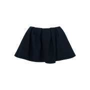 Shushu/Tong Women Tucked Short Skirt Navy Blue - 25FW
