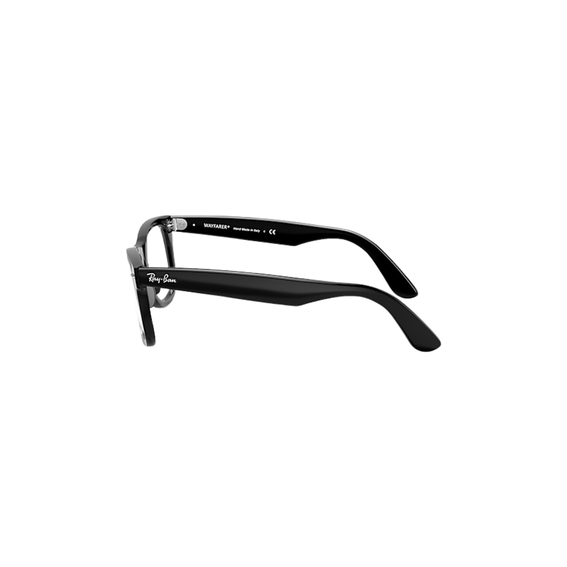 레이밴 RB4340V 웨이페어러 이즈 옵틱스 폴리쉬드 블랙 프레임 클리어 렌즈 하이 브릿지 핏(Ray-Ban RB4340V Wayfarer Ease Optics Polished Black Frame Clear Lenses High Bridge Fit) - 2