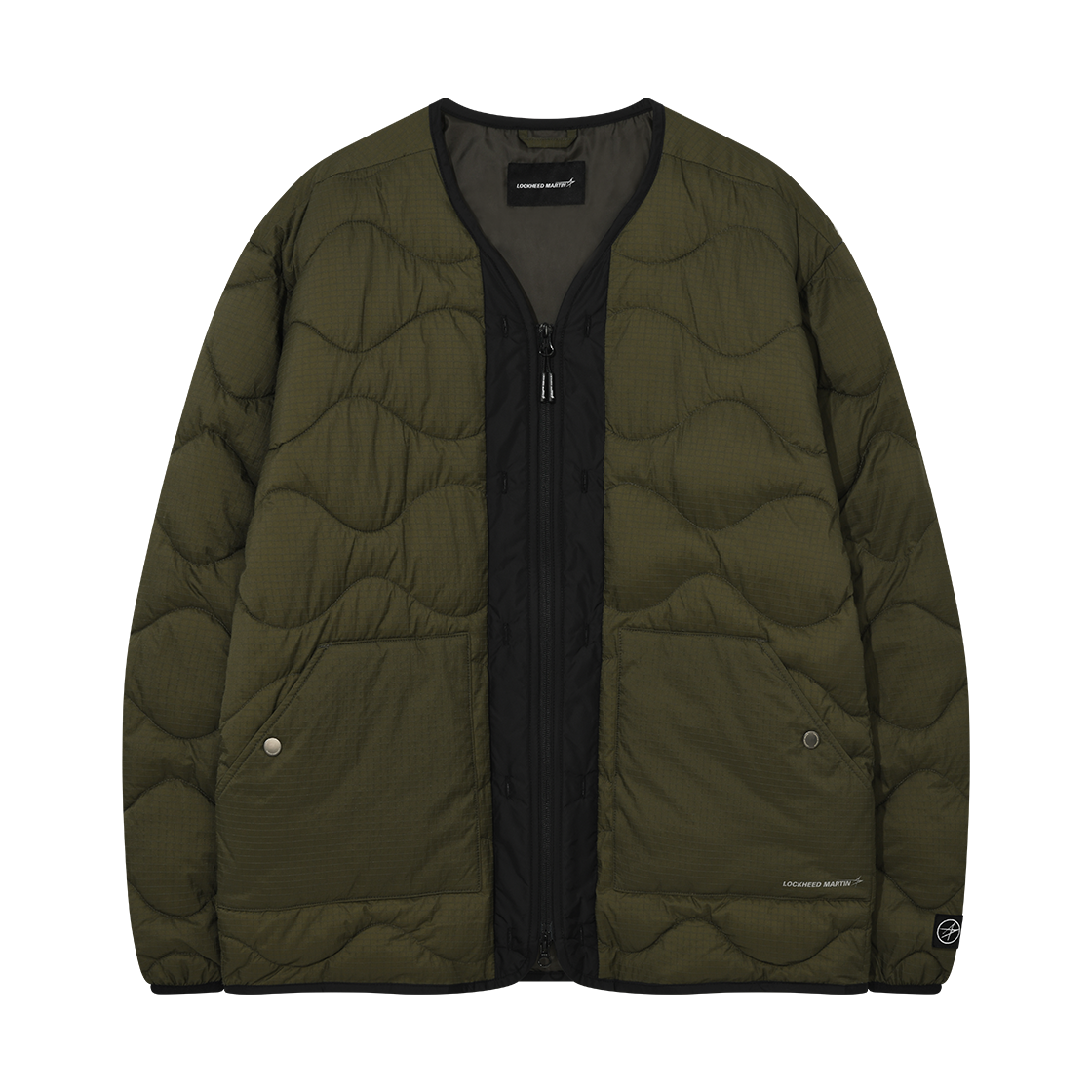 록히드마틴 웨이브 퀼팅 라이너 점퍼 카키(LOCKHEED MARTIN Wave Quilted Linner Jumper Khaki)