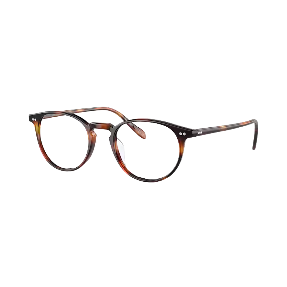올리버 피플스 라일리-R 다크 마호가니 클리어 렌즈(Oliver Peoples Riley-R Dark Mahogany Clear Lenses)