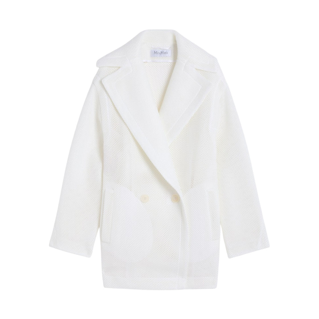 (W) 막스마라 디오라마 숏 테디 베어 아이콘 코트 화이트((W) Max Mara Diorama Short Teddy Bear Icon Coat White)