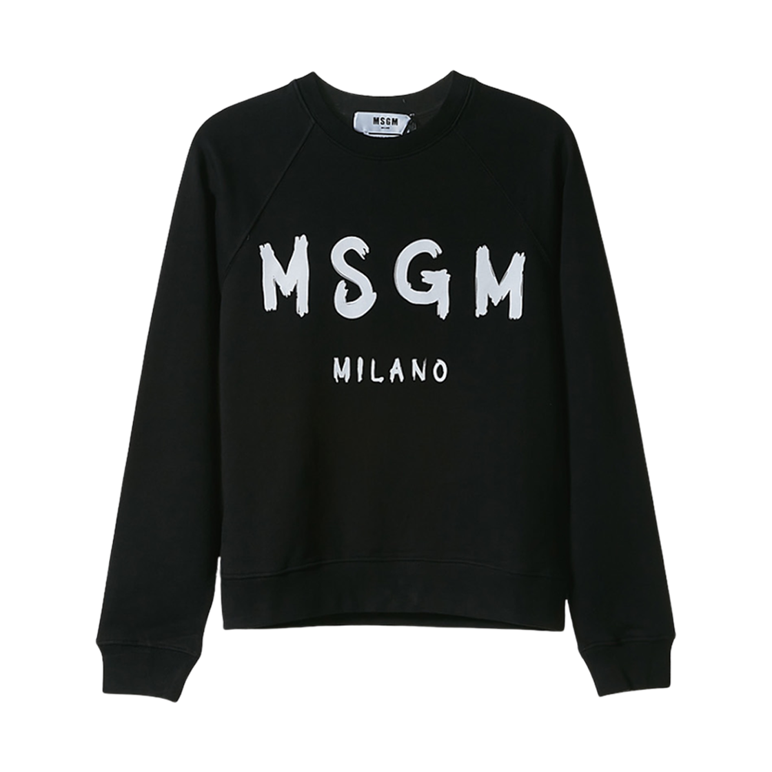 2941MDM89-207799-99 (W) MSGM Milano Print Sweatshirt Black