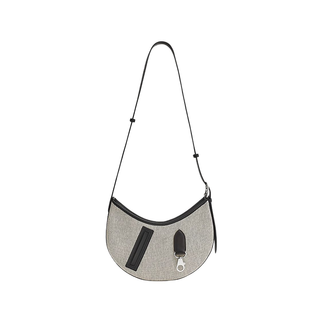 에르메스 쁘띠 아르콘 백 H 캔버스 스위프트 & 팔라듐 하드웨어 에크루 누아(Hermes P'Tit Arcon Bag H Canvas Swift & Palladium Ecru Noir) - 1