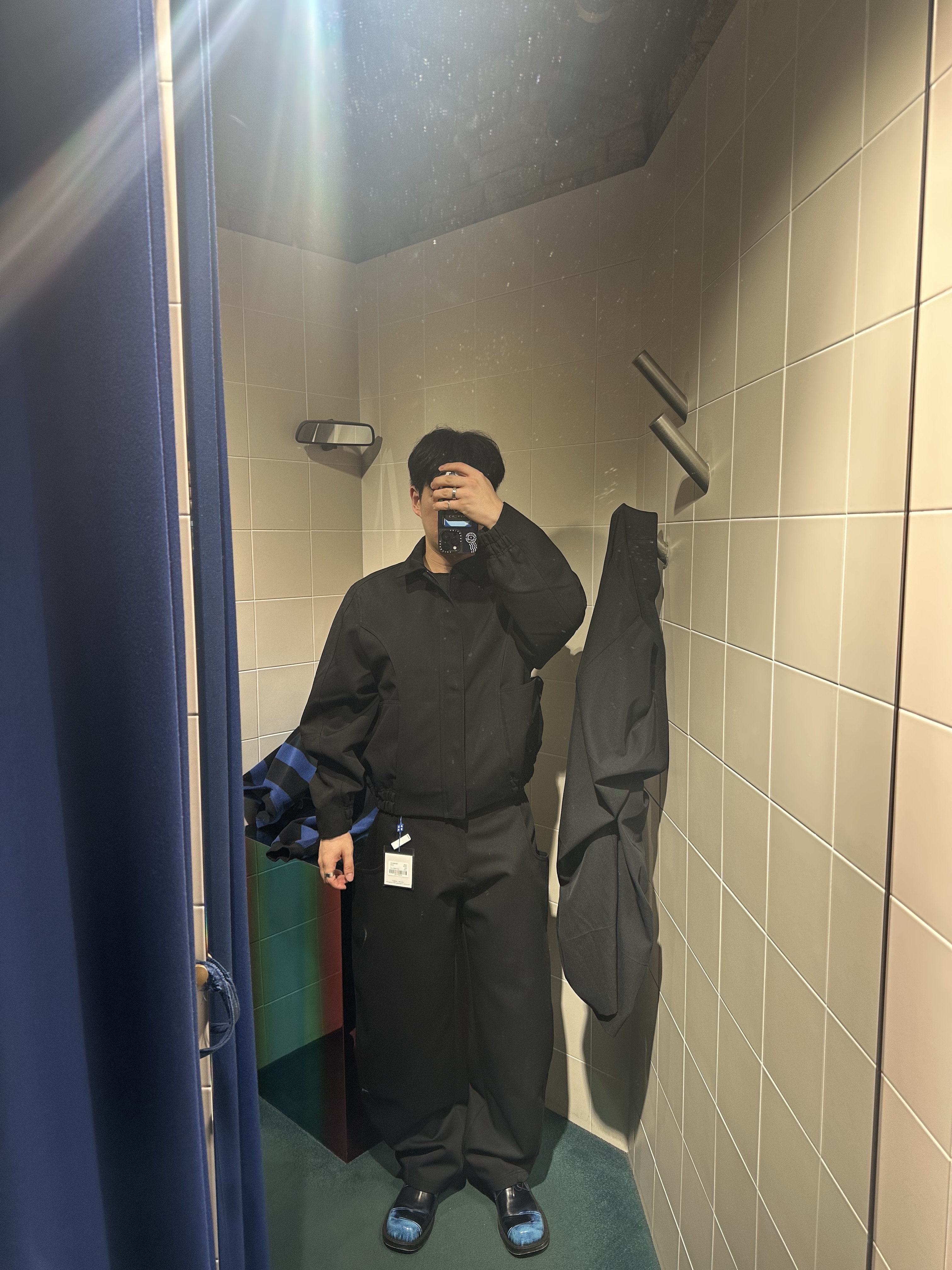 Ader Error Jacket Product. 15 Noir 착용 스타일