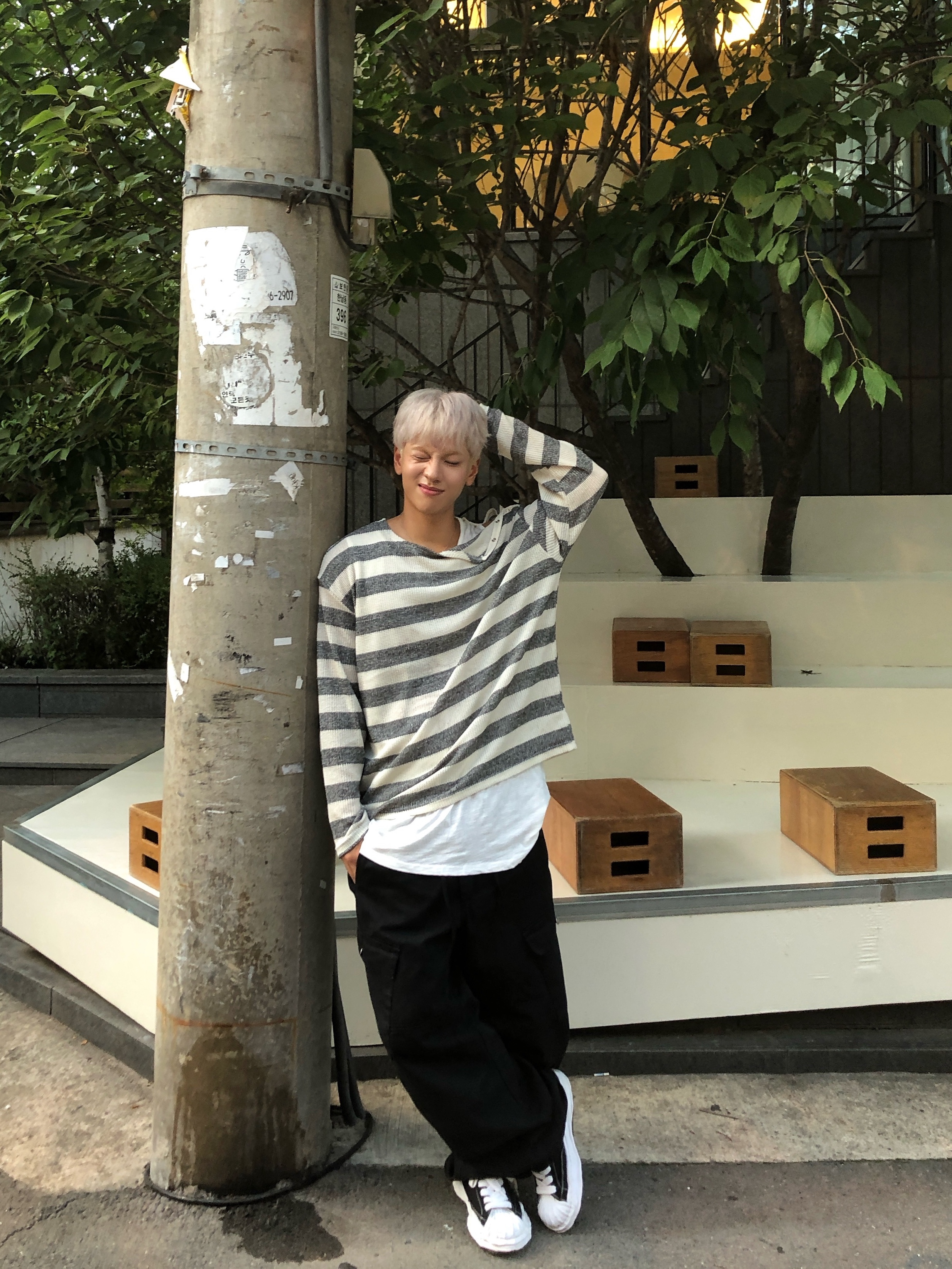Maison Mihara Yasuhiro Blakey OG Sole Canvas Low-top Sneakers Black White 착용 스타일