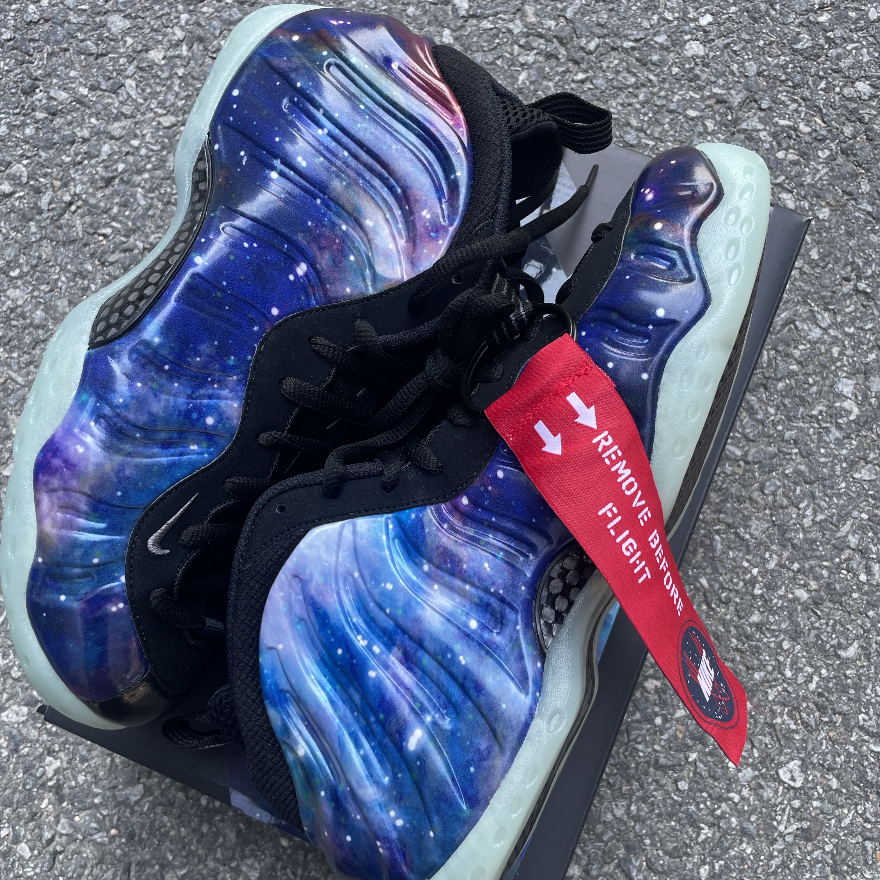 Nike Air Foamposite One Galaxy 착용 스타일 - 1