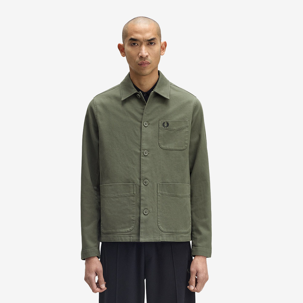 프레드페리 베드포드 코듀로이 오버셔츠 로렐리스그린(Fred Perry Bedford Cord Overshirt Laurel Wreath Green) - 2