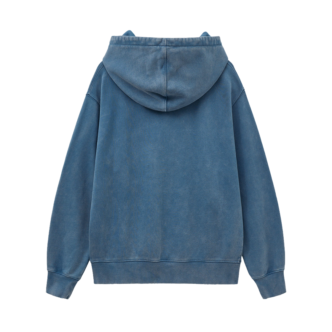 마뗑킴 빈티지 컬러 다잉 로고 후디 스모크 블루(Matin Kim Vintage Color Dying Logo Hoody Smoke Blue) - 2