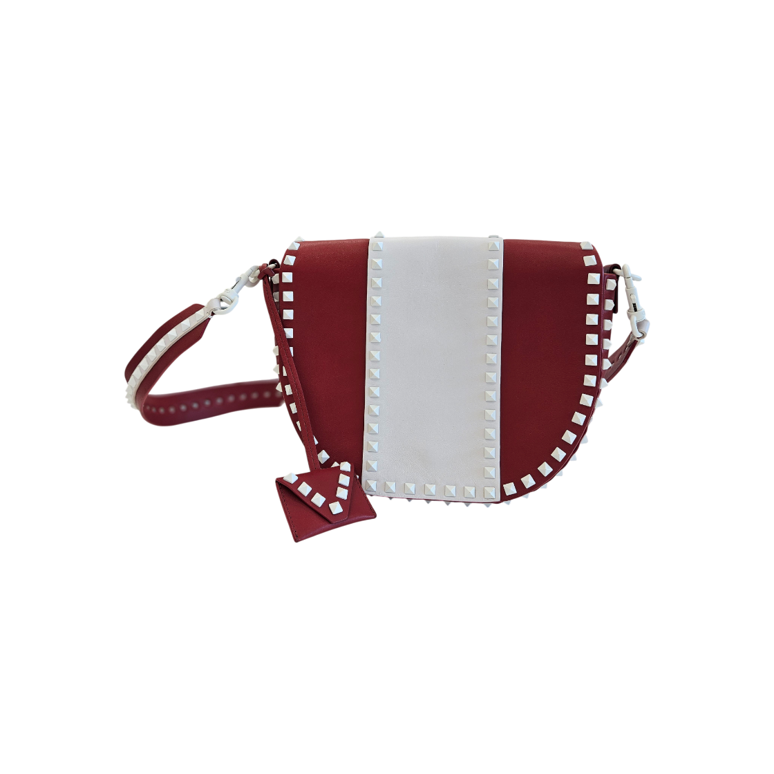 발렌티노 락스터드 레더 새들 크로스백 PW2B0A87(Valentino Rockstud Leather Saddle Crossbody Bag)