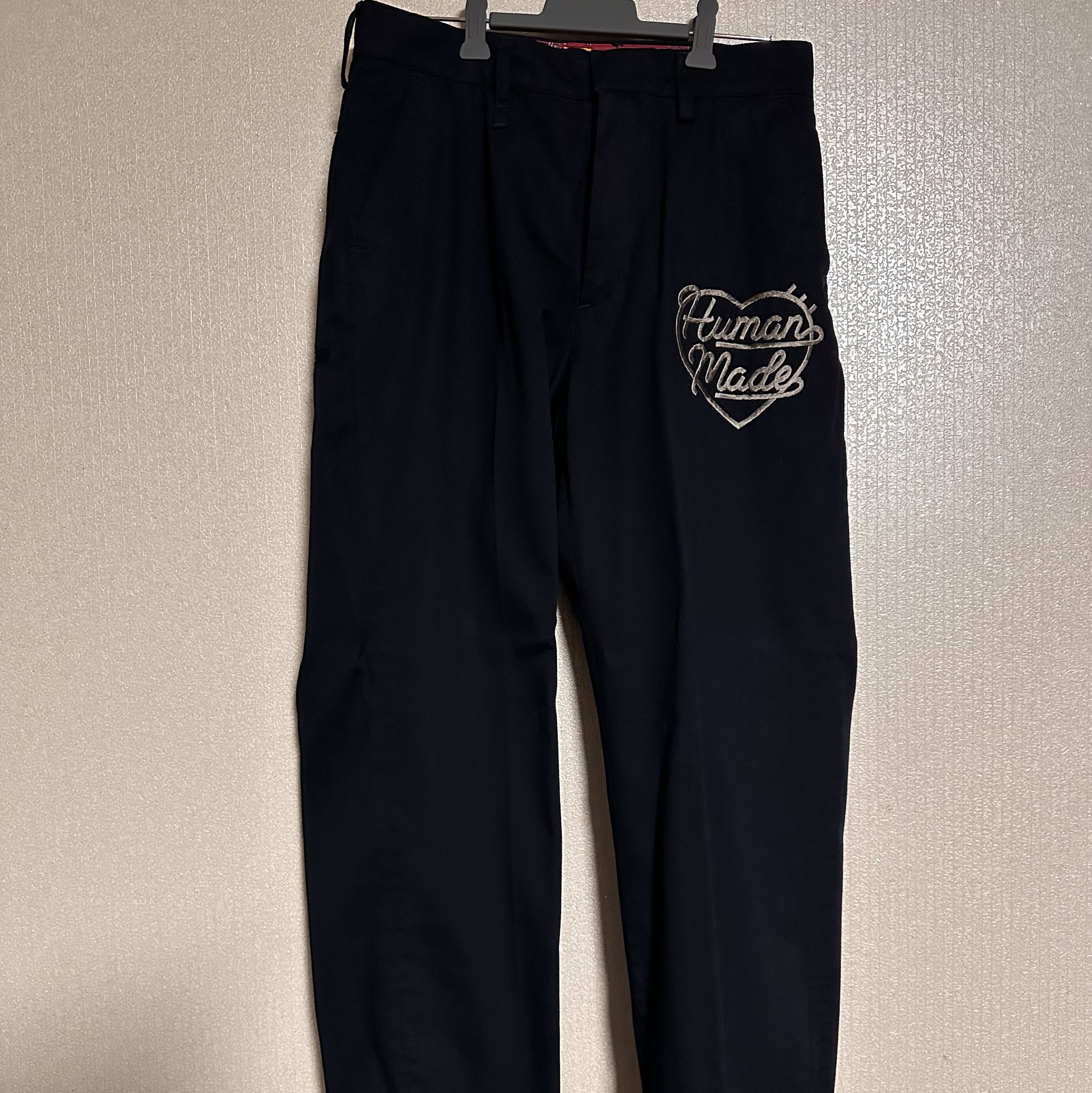 Human Made Chino Pants Navy 착용 스타일 - 1