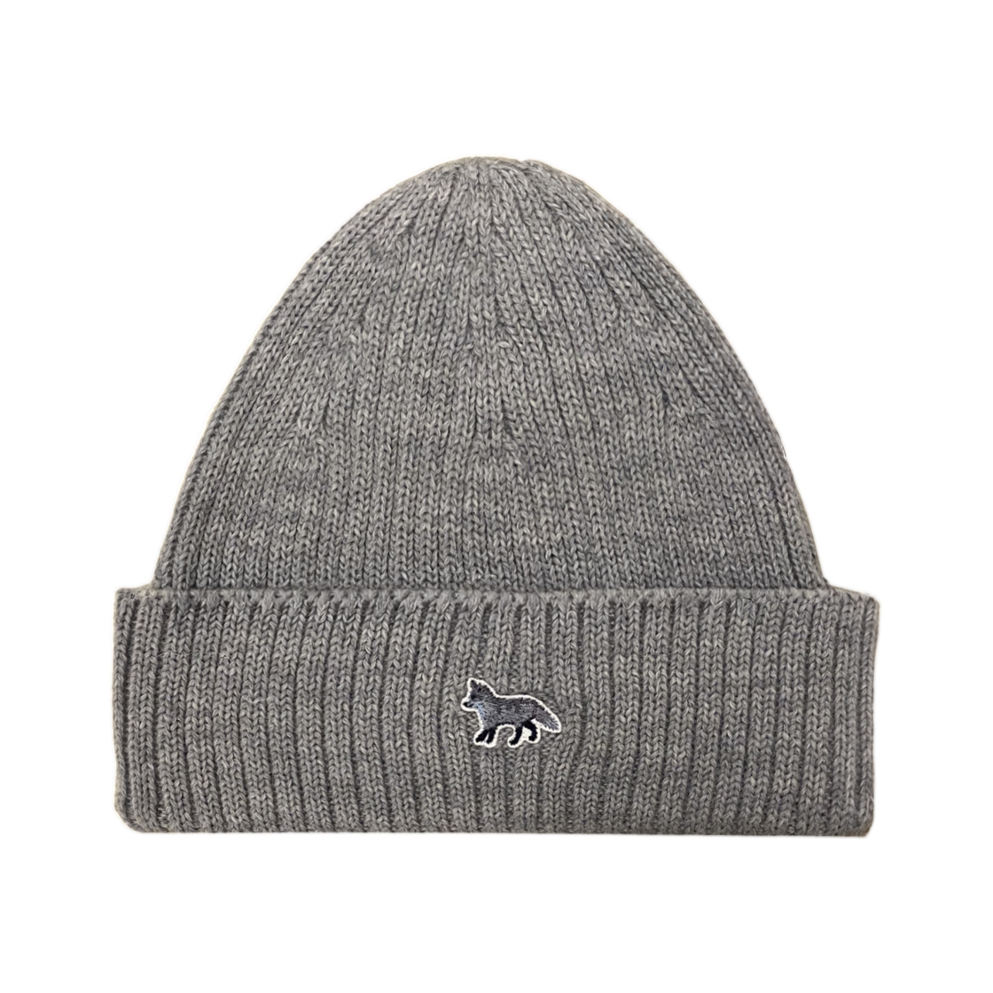 PW06102KT1022-H131 Maison Kitsune Baby Fox Beanie Medium Grey Melange