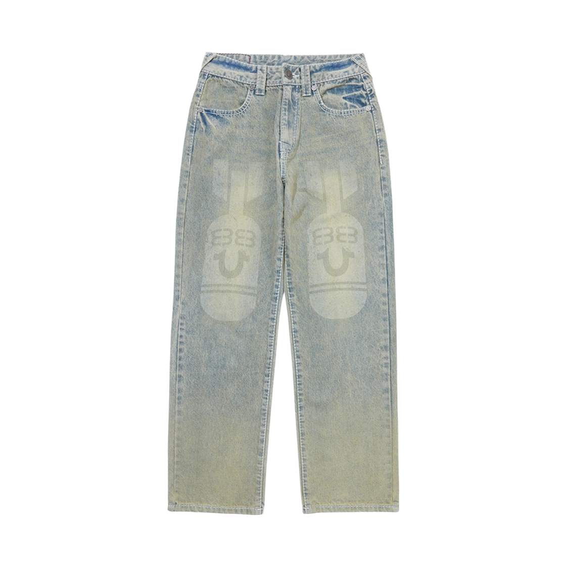 TRA3PTU502WID True Religion BOMBER DENIM PANTS_WASHED INDIGO