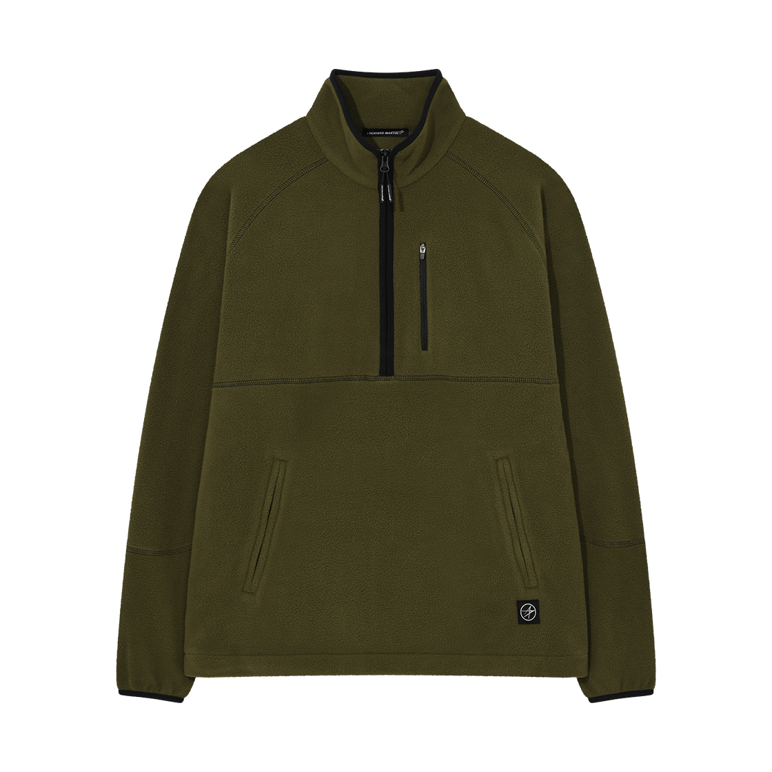 L35UTL041KHA LOCKHEED MARTIN Stitch Point Fleece Half Zip-Up Ts Khaki