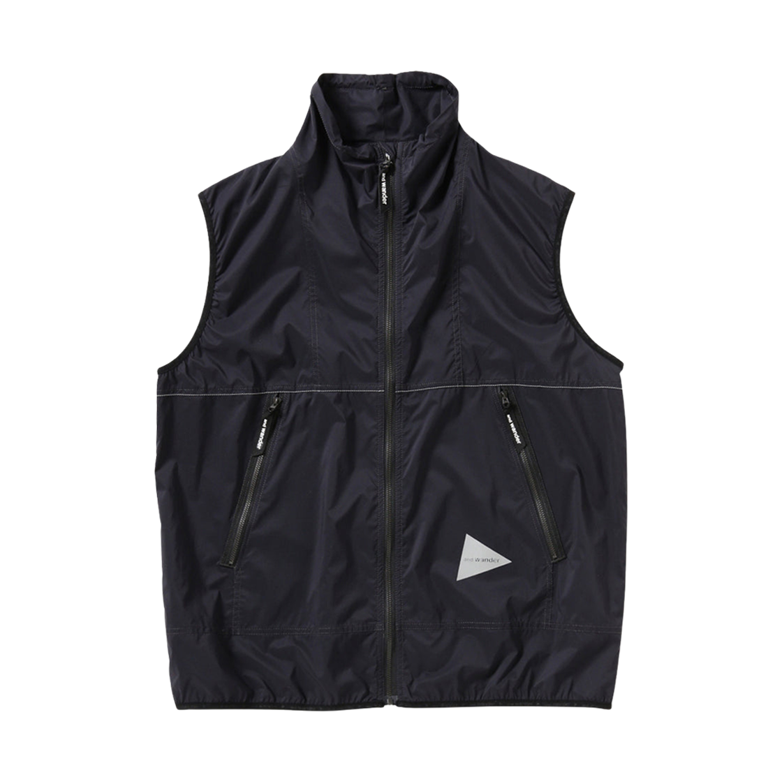 앤드 원더 퍼텍스 윈드 베스트 블랙(And Wander Pertex Wind Vest Black)