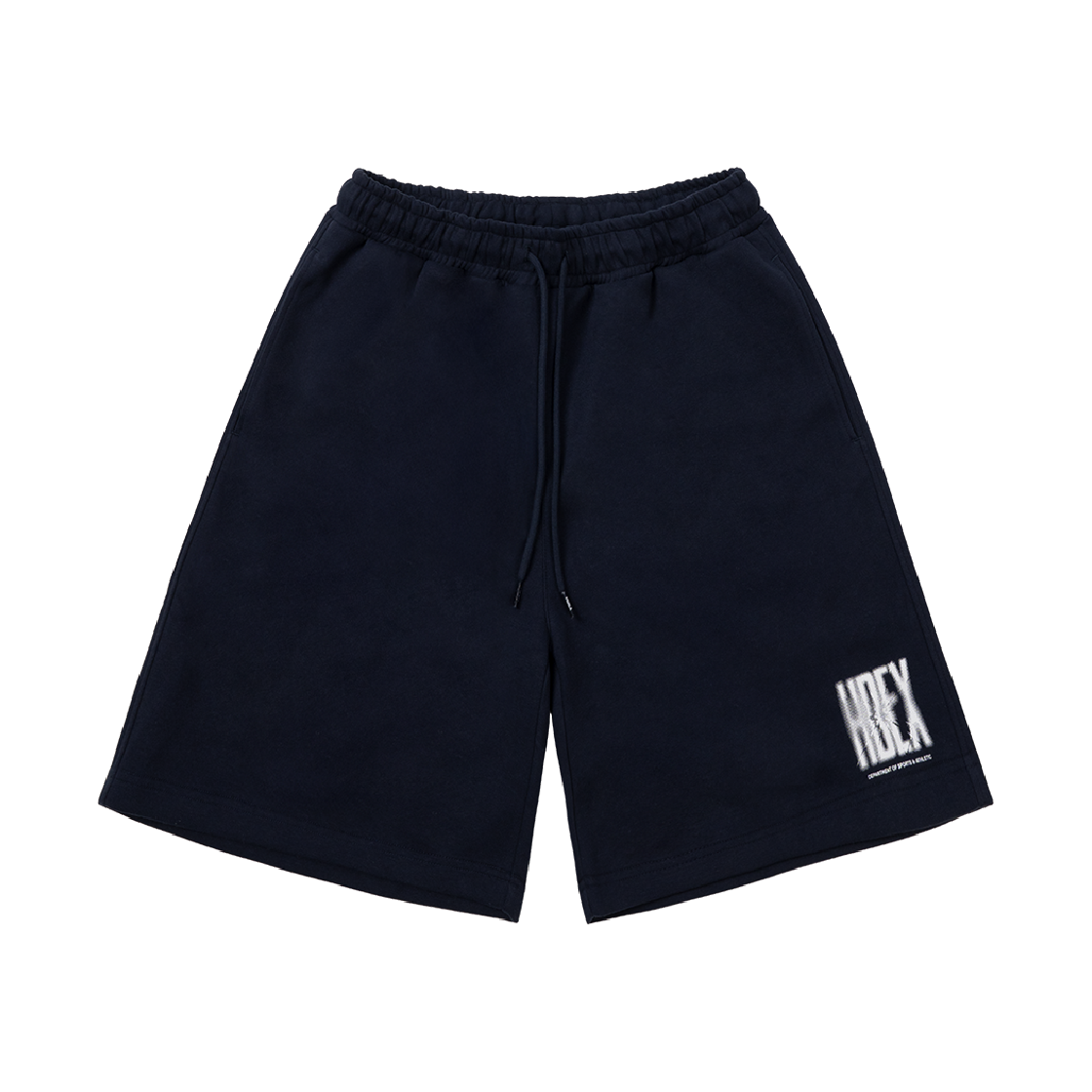 H253MRLMS970NV HDEX Crack Printed Sweat Shorts Navy