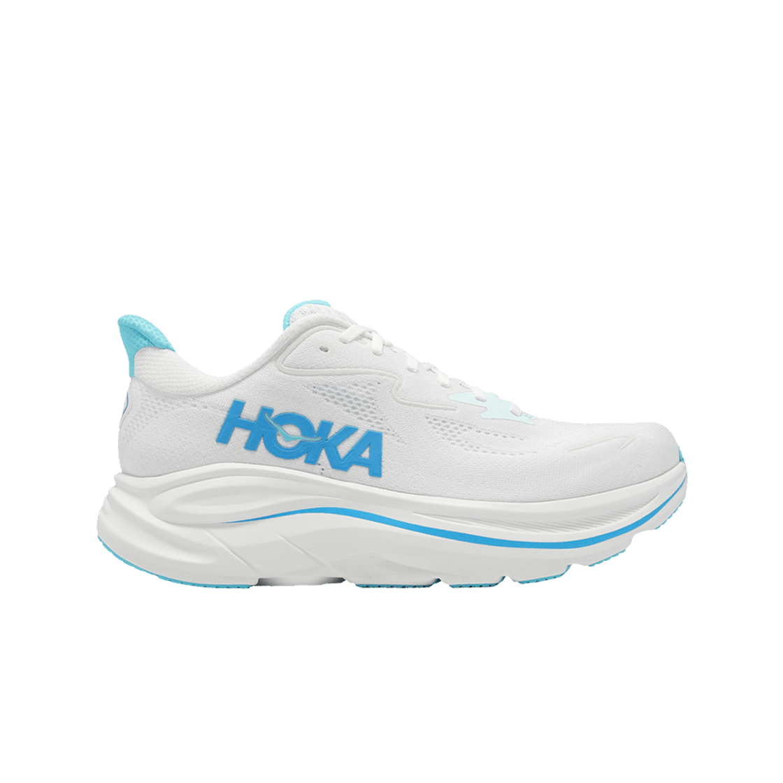 호카 클리프톤 10 화이트 스카이워드 블루 - 와이드