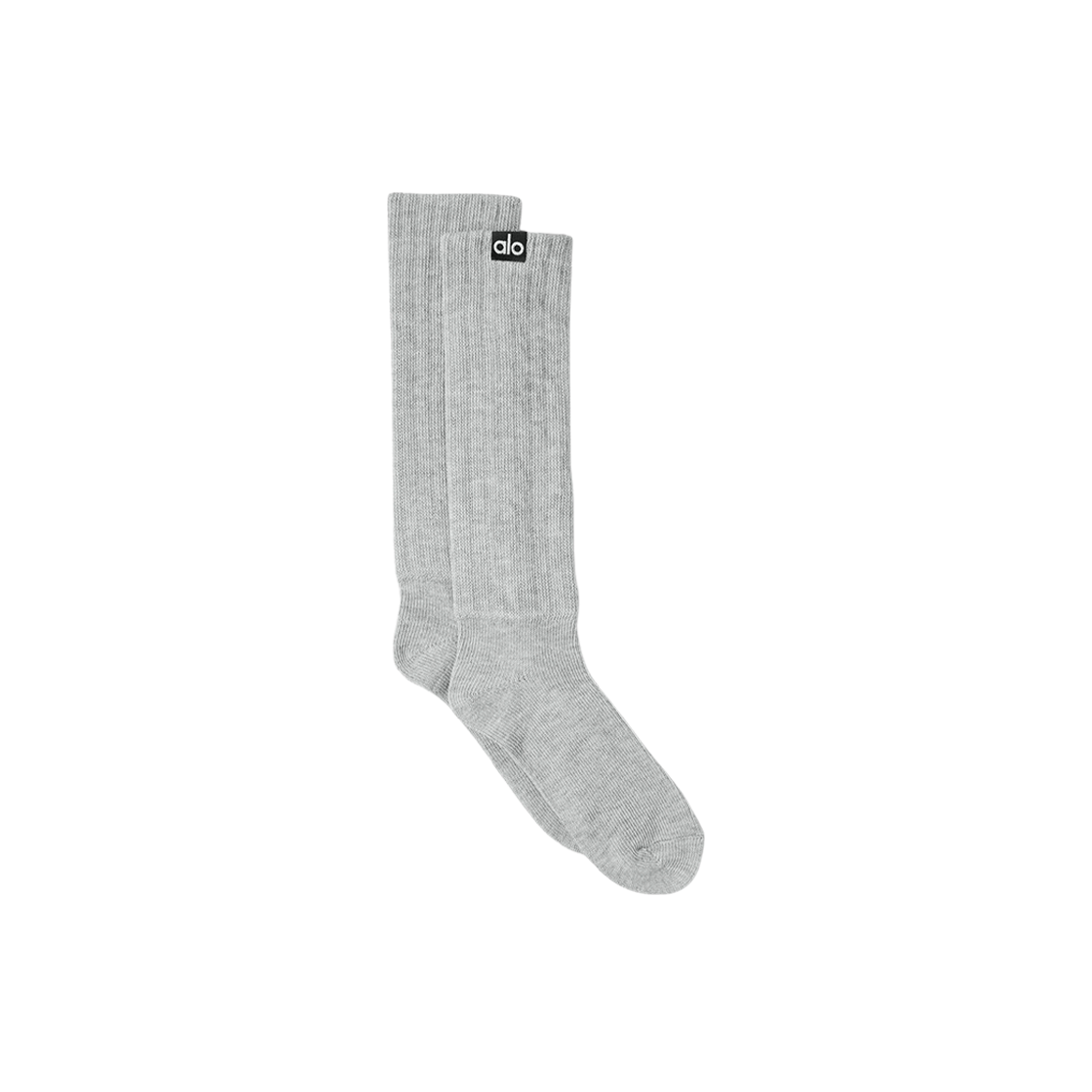 A0690U Alo Yoga Scrunch Socks Athletic Heather Grey