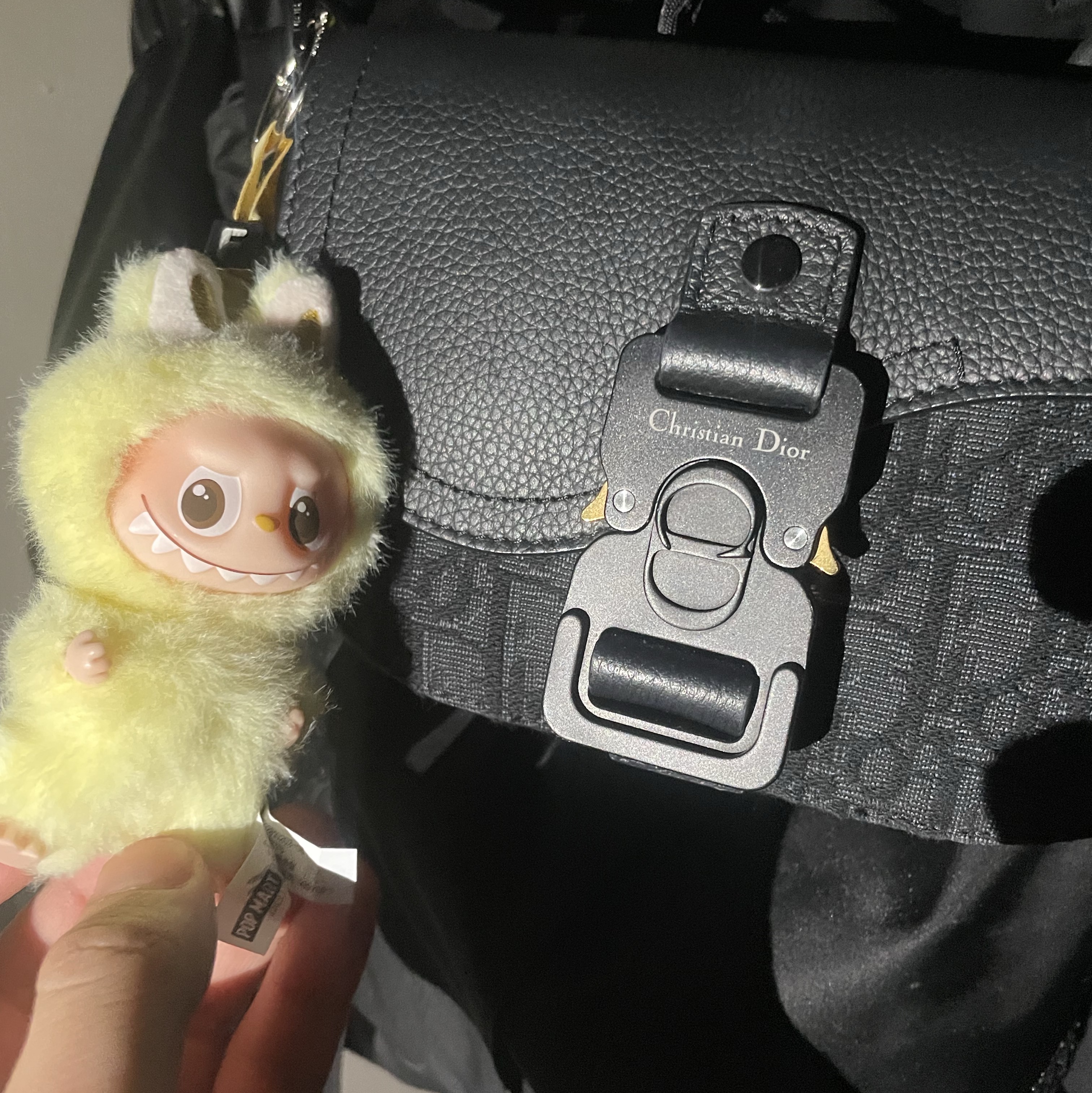 Pop Mart Labubu The Monsters Pin For Love Series Vinyl Plush Pendant Sealed Case (A-M) (1 Blind Box), Pop Mart Labubu The Monsters Highlight Series Luck Keyring (Opened Case) 착용 스타일 - 2