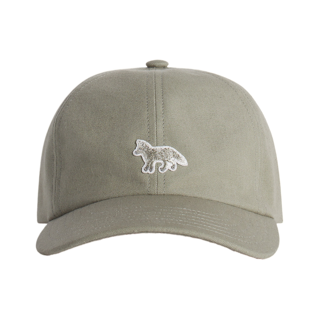 OW06108WB0026-P131 Maison Kitsune Baby Fox Cap Laurel Green