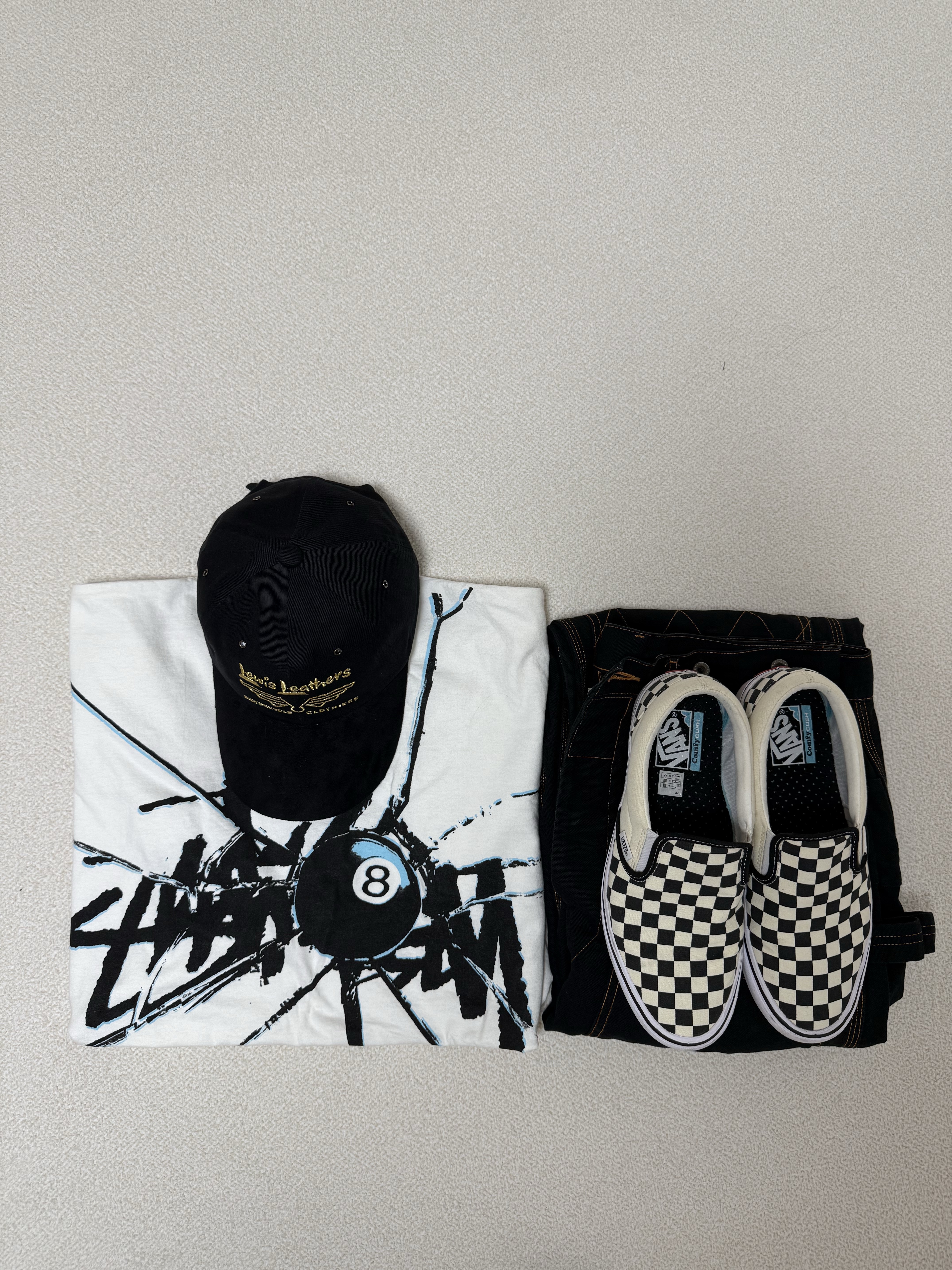 Vans Slip-On ComfyCush Checkerboard 착용 스타일 - 1