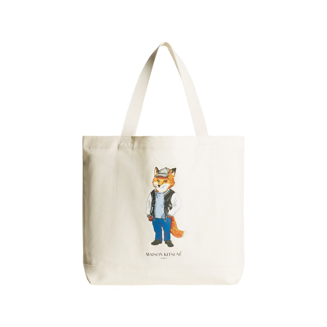 메종 키츠네 드레스드 폭스 토트 에크루(Maison Kitsune Dressed Fox Tote Ecru)