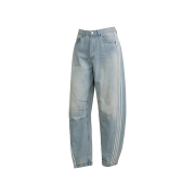 (W) Adidas Originals Adilenium Season 3 Banana Washed Denim Pants Light Blue - KR Sizing